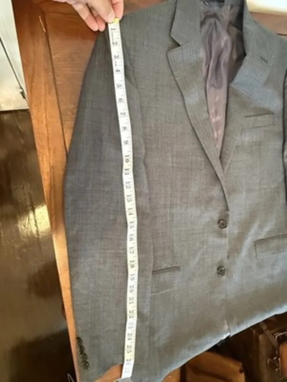 Lauren Ralph Lauren Gray Blazer 100% Wool Jacket 40L